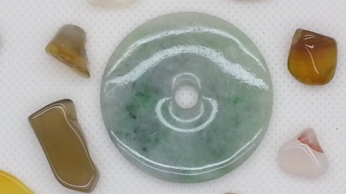 AA1011 翡翠 平安扣 (A貨天然緬甸玉石)