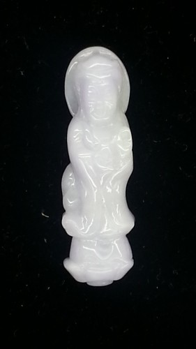 AA1122 翡翠 觀音 紫羅蘭 (A貨天然緬甸玉)