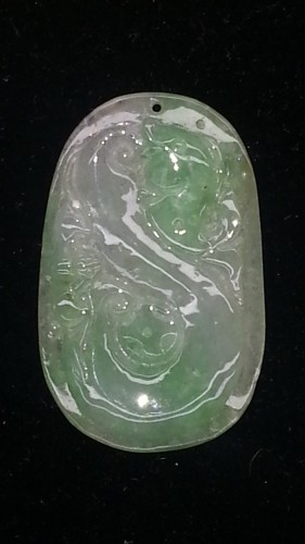 AA1135 翡翠 冰透 玉如意 (A貨天然緬甸玉)