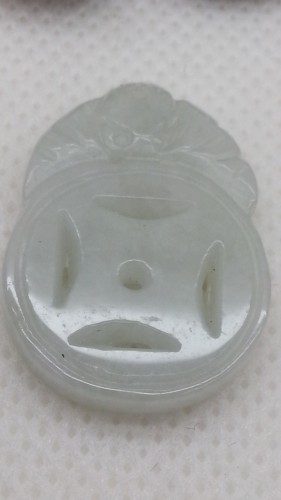 AA1033 翡翠 福鼠吊金錢 (A貨天然緬甸玉)