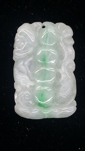 AA1129 翡翠 如意 節節高 (A貨天然緬甸玉)