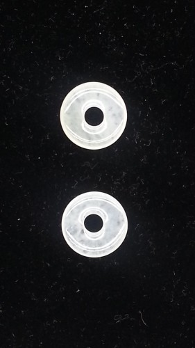 AA1139 翡翠 冰透 平安扣一對 (A貨天然緬甸玉)