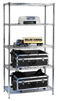 H4518-5H 金屬儲物層架 90x45x180 五層 鍍鉻