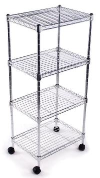 V99C2-4H 金屬儲物層架 35x25x80 四層 鍍鉻