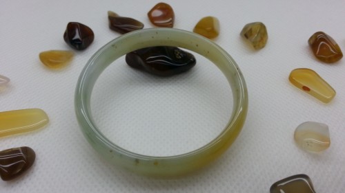 AA8006 福祿壽翡翠福鐲 (A貨天然緬甸玉石) 